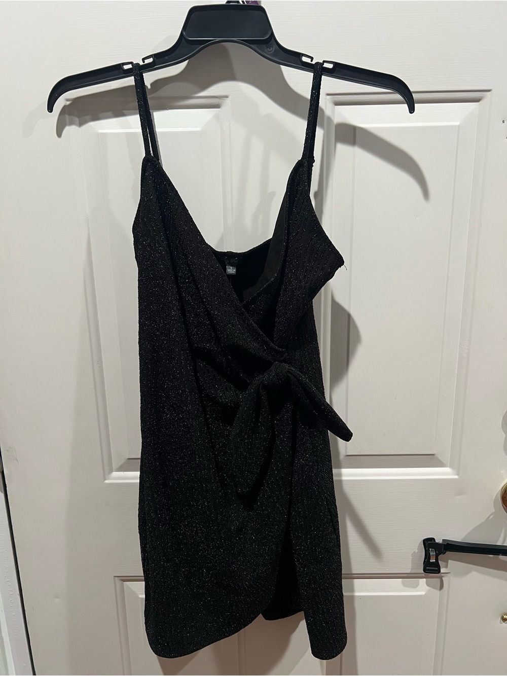Lily Rose Black Sparkle Mini Dress